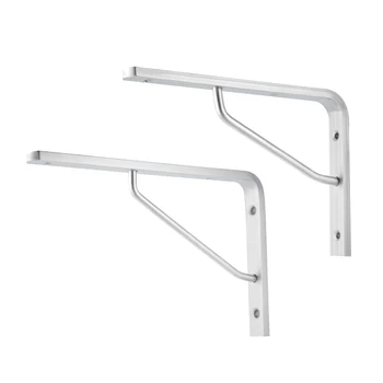 

uxcell 1-2pcs Shelf Bracket 110lbs-440lbs Heavy-Duty Support Corner Brace L Brackets Length 175mm 215mm 305mm 345mm 395mm
