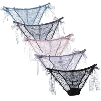 

NIOWORLD 5 PCS panties women sexy underwear women lingerie Elastic Lace Hollow Briefs seamless panties Pants sexy Sleepwear