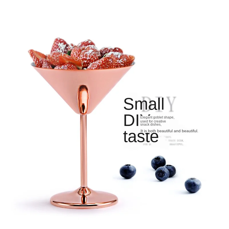 304 Stainless Steel Martini Cocktail Glass High Base Wine Metal Bar KTV Champagne | Дом и сад