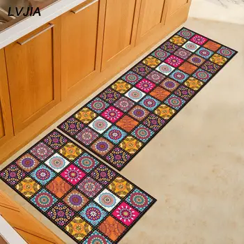 

Kitchen Mat Cheaper Anti-slip Rugs Living Room Balcony Bathroom Printed Carpet Doormat Hallway Geometric Bath Mat Bedside Rug