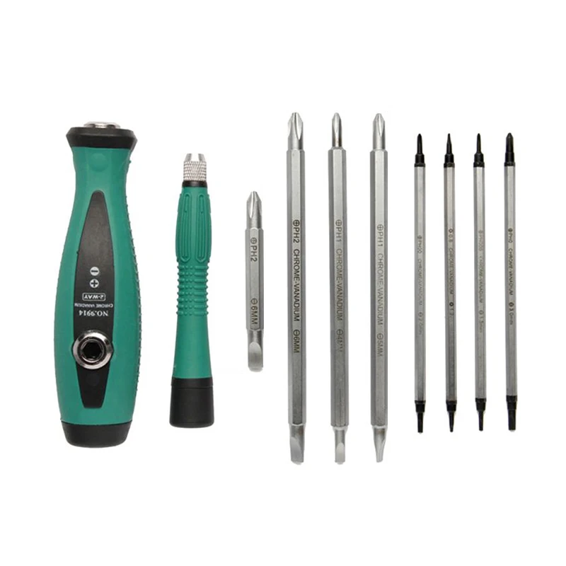 

PENGGONG Screwdriver Sets 10pcs CR-V Magnetic Slotted Phillips Star Home Appliances Repair Multi Function Hand Tool Sets