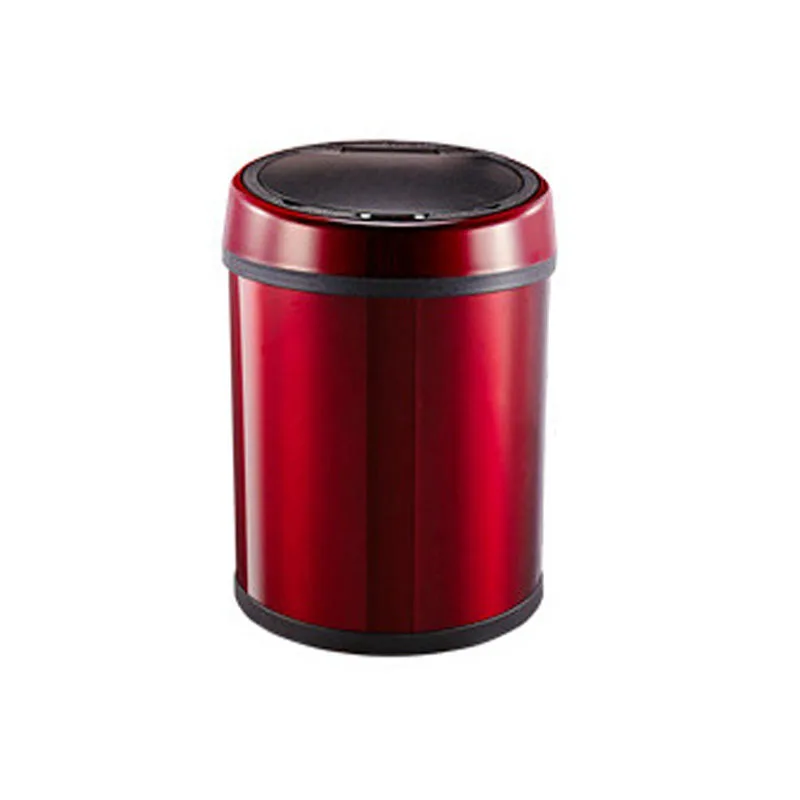 Intelligent induction trash can domestic automatic stainless steel bucket creative office living room with lid dustbin