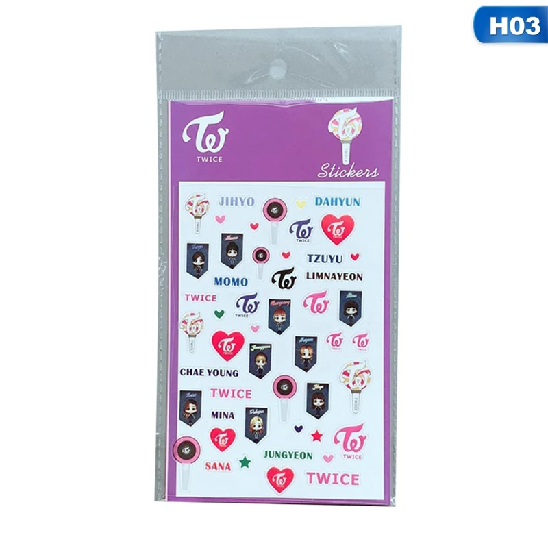 TWICE BLACKPINK SEVENTEEN GOT7 TXT List Journal стикер декоративные наклейки DIY Дневник стикер - Цвет: H03
