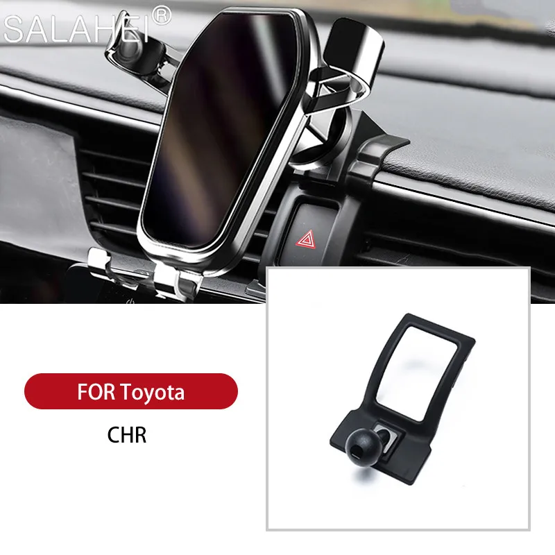 

Car Phone Holder For Toyota CHR 2017 2018 2019 2020 GPS Navigation Air Vent Outlet Interior Dashboard Stand Interior Accessories