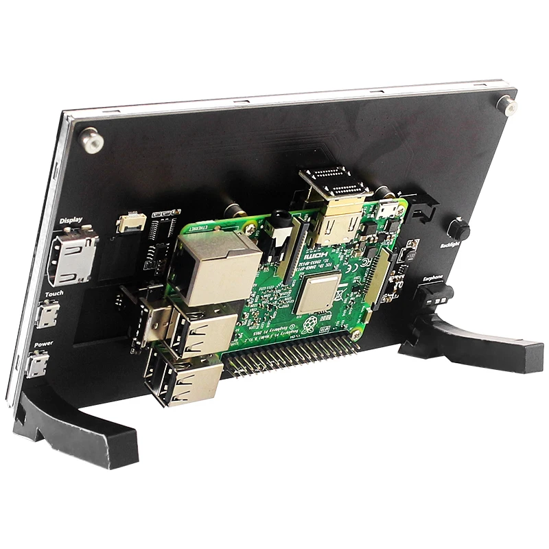 Raspberry Pi 5 7-дюймовый сенсорный экран IPS 1024x600 HD LCD HDMI-совместимый дисплей для RPI 4B 3B + OPI 5 AIDA64 ПК вторичный экран