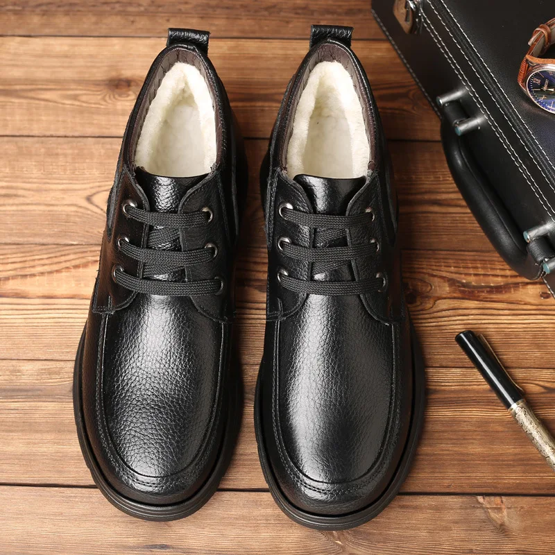 

Hight-top MEN'S SHOES Winter Men Warm Cotton-padded Shoes Cotton-padded Leather Shoes Extra Large 45 Yards 46 Yards Yards 47 48