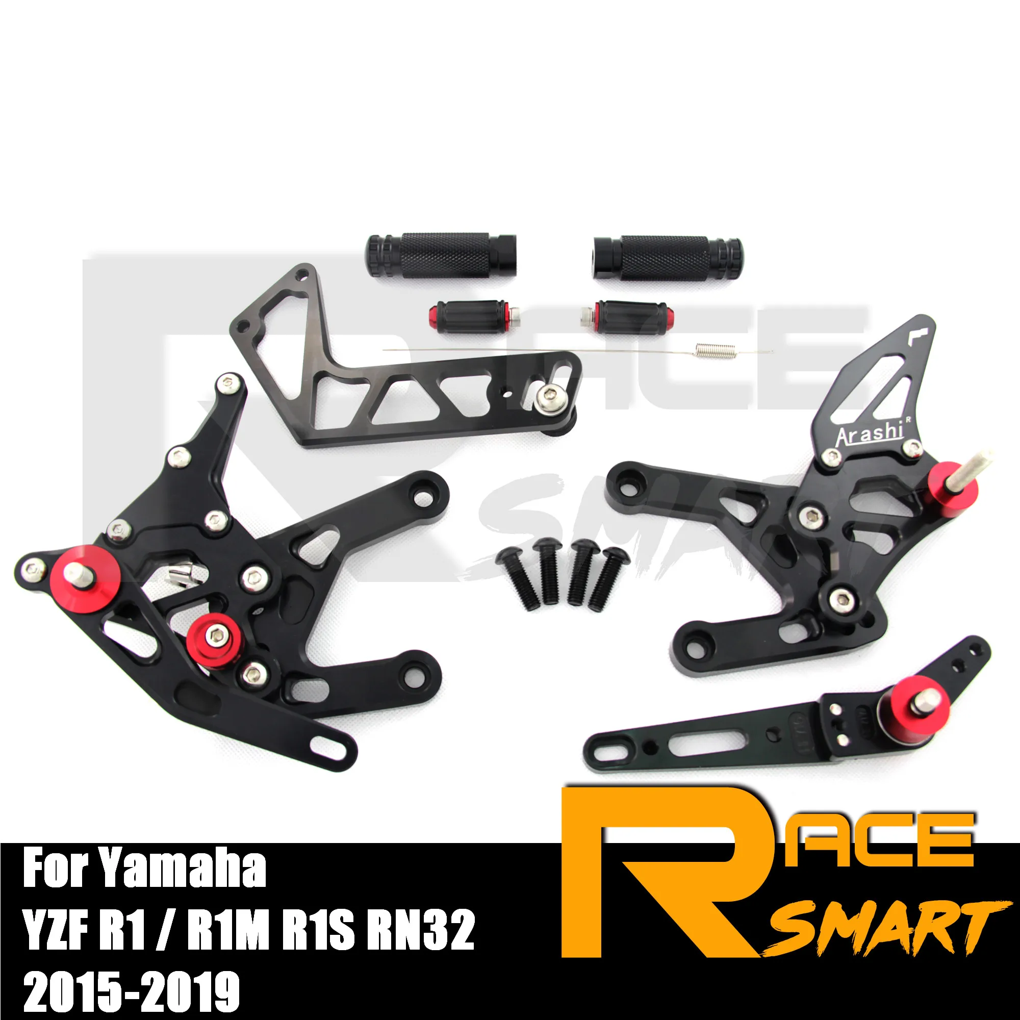 Для YAMAHA YZF R1 R1M R1S RN32 2015 2019 Задние подножки педали аксессуары для мотоциклов CNC