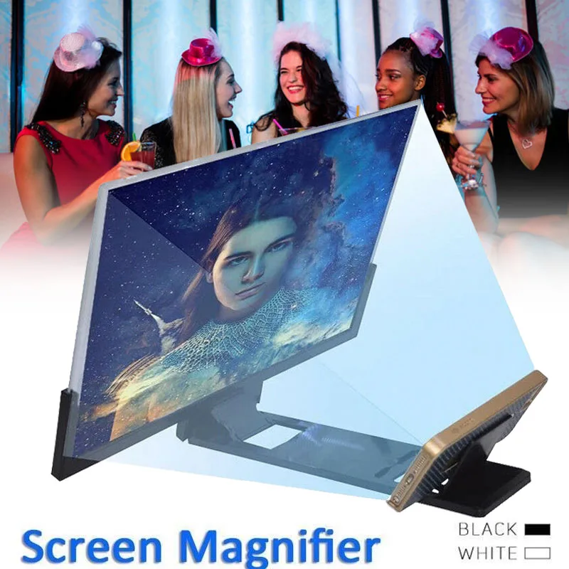 3D Enlarged Screen Mobile Phone Amplifier Magnifier Bracket Cellphone Holder Video Screen Folding Smartphone Stands