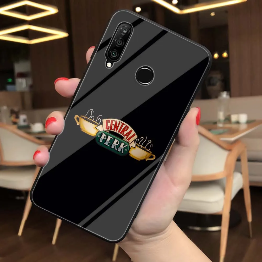 TG1 Lavaza друзья минималистский serie TV закаленное Стекло мягкий чехол для Huawei Honor 8x9 P Smart Коврики 20 P10 P20 P30 Lite Pro крышка - Цвет: TG1