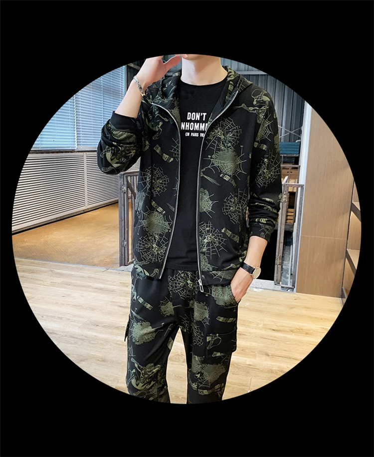 Мужская куртка с цветочным принтом; брюки; Chandal Hombre; тренировочный костюм; Mannen; толстовка с капюшоном; брюки; комплект из 2 предметов; уличная одежда; куртка+ брюки
