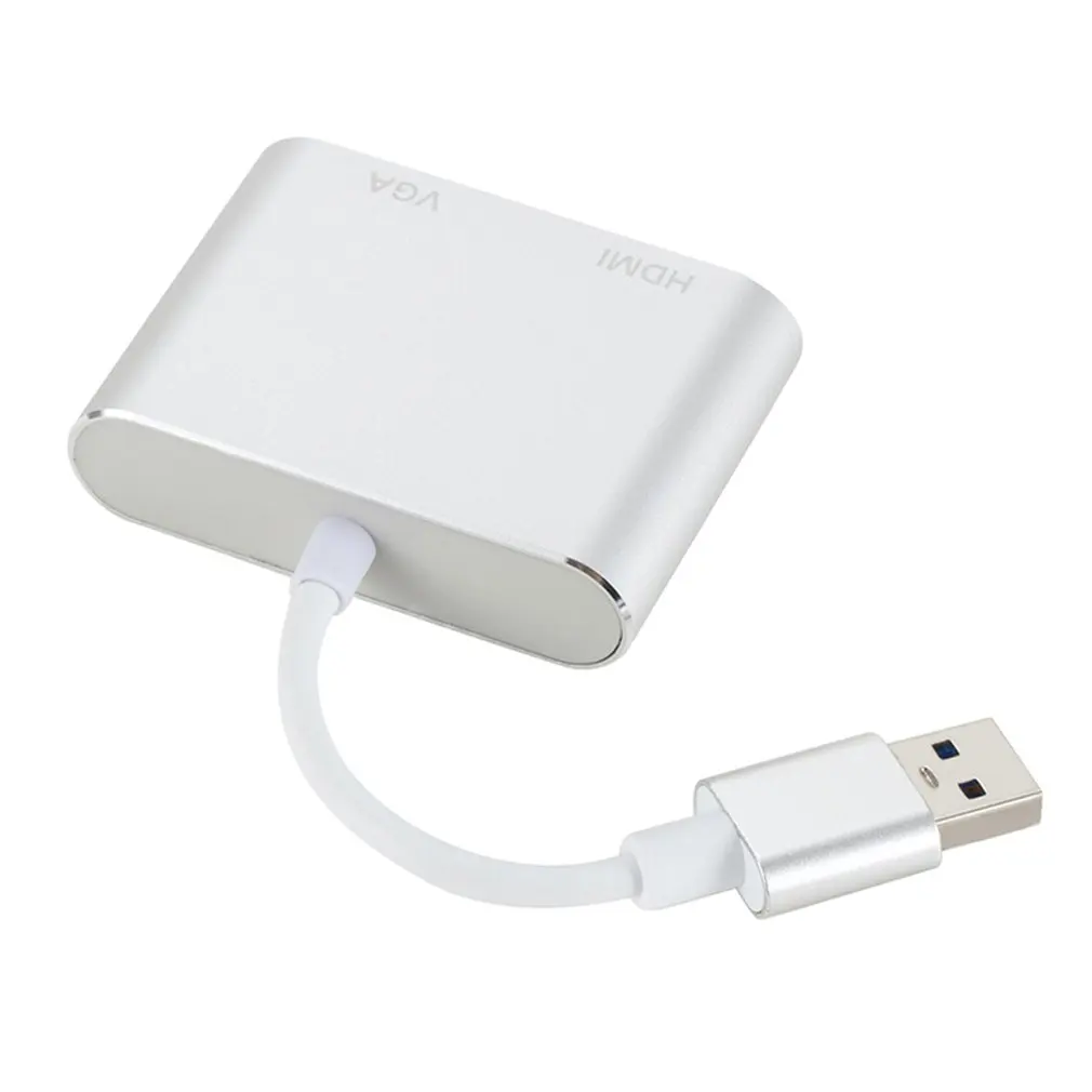 USB3.0 к HDMI VGA адаптер 4K HD 1080 P-все в одном! многофункциональная Дисплей 2 в 1 взаимный обмен данными между компьютером и периферийными устройствами к конвертеру HDMI аудио-видео кабель для Macbook компьютер