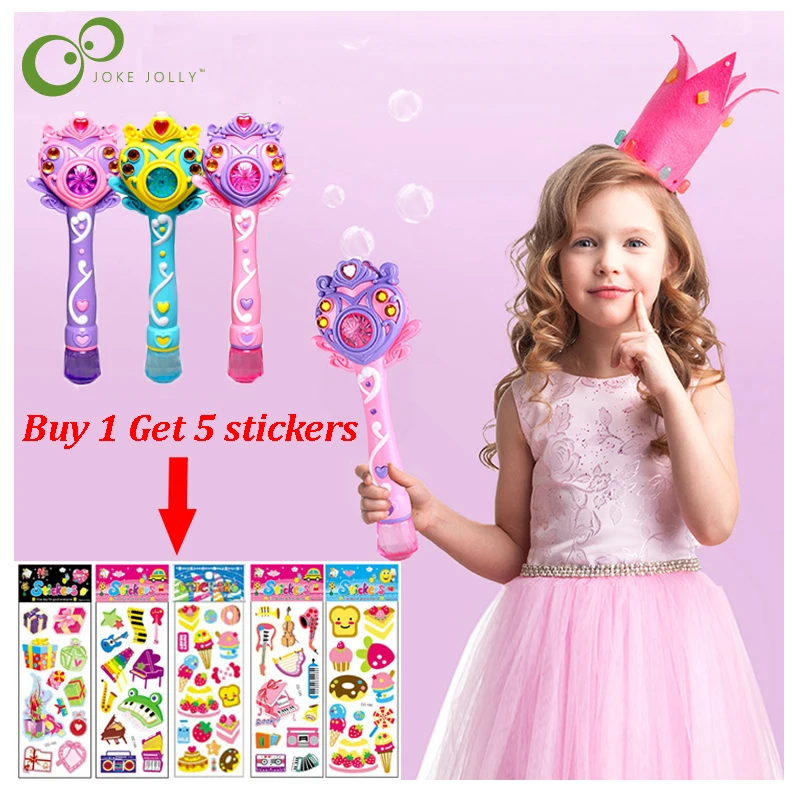Blower-Toy Bubble-Gun Magic-Wand Electric Girl Automatic Music Kids Light for ZXH