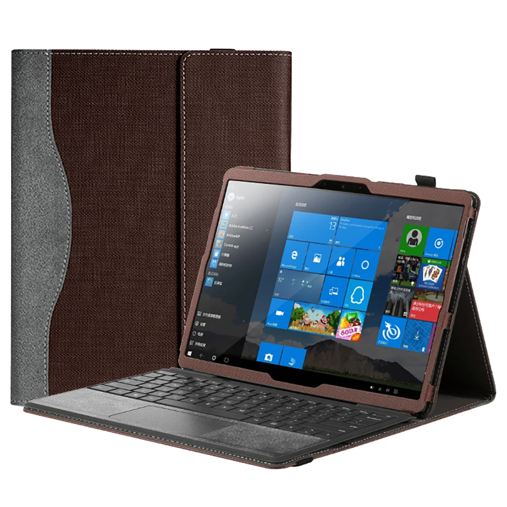 Флип-чехол для microsoft Surface Pro X 1" Funda чехол из искусственной кожи Магнитный чехол для планшета для microsoft Surface Pro X 13 дюймов - Цвет: Coffee