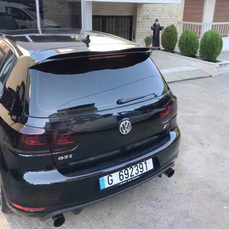 Для Volkswagen GOLF 6 MK6 GTI спойлер 2010-2013 GOLF 6 спойлер Высокое качество ABS Материал заднее крыло автомобиля Цвет задний