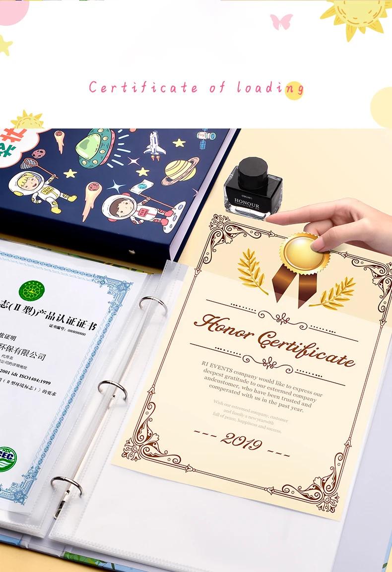 Album Rangement A3 Pour Diamond Painting - 40 Pochettes (80 Feuilles), Fermeture Velcro, Poignée, En PP - Bleu