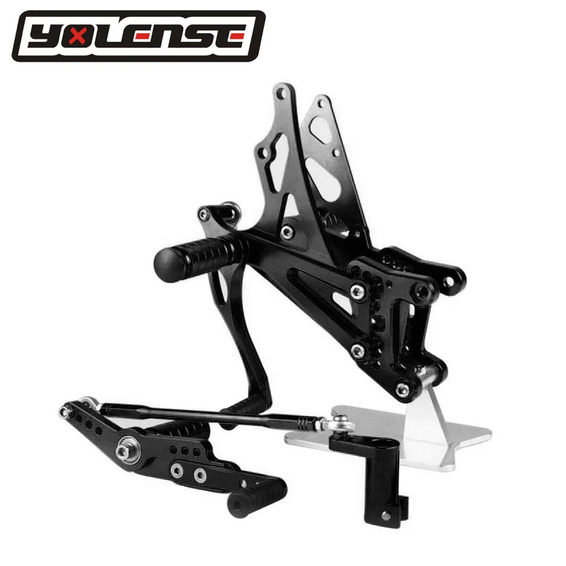 CNC алюминиевый Мотоцикл Регулируемые задние наборы Задние подножки для Yamaha YZF R1 YZFR1 YZF-R1 2007 2008