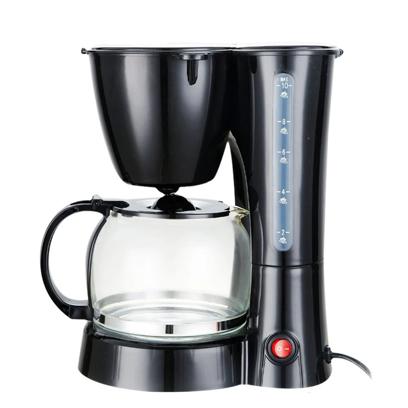 

750ML 800W High-quality Automatic 6 Cups Espresso Electric Coffee Maker Black Drip Coffee Machine