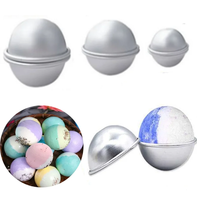 Bath Bomb Molds 6pcs DIY Aluminium Alloy Tool
