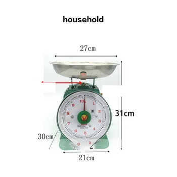 

Mechanical Double-sided Dial Scale 10kg Spring Scale Household Dial Scale Mechanical Bench Scale Kitchen Scale 20KG