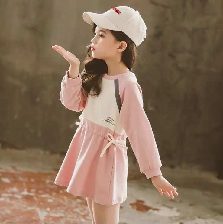 12, 11 лет, платье для крупных девочек 4, 6, 8, 10, 12, 14 лет Детское Повседневное платье весеннее Спортивное платье года для девочек