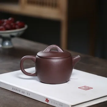 

Undressed purple clay yixing teapot zisha kung fu kettle
