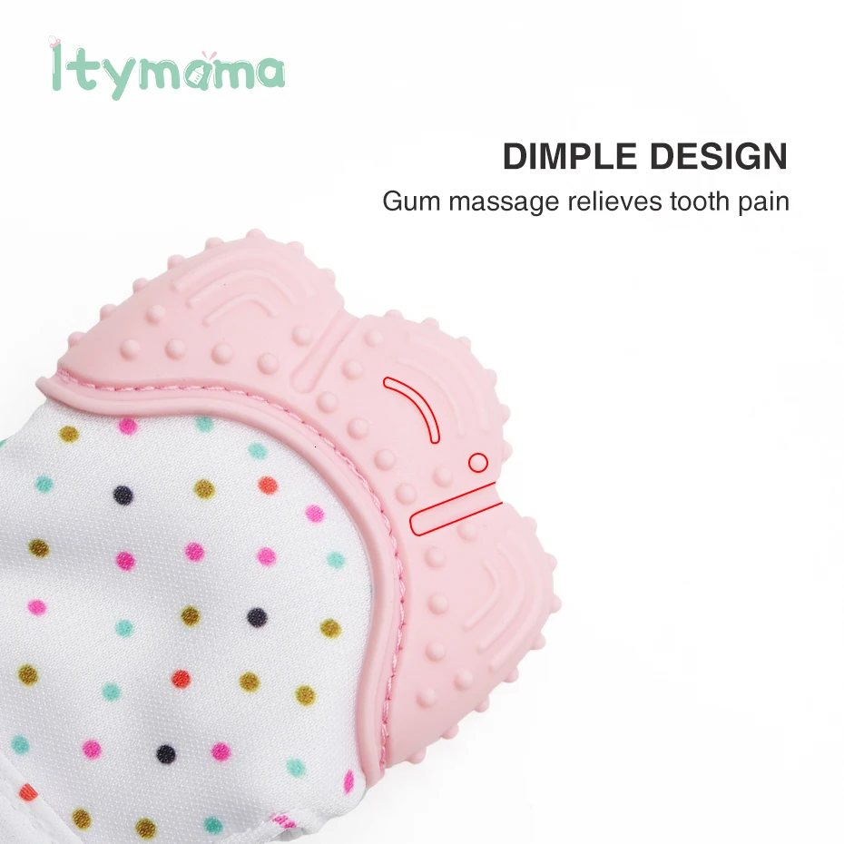 Itymama Детские Силиконовые варежки, Прорезыватель для зубов, перчатка, звук, Прорезыватель для зубов для новорожденных, жевательные варежки для кормления, прорезыватель, натуральные игрушки-"пальцы"