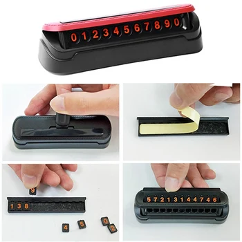 

Car Temporary Parking Card Plate Car Phone Number Card Plate Car Styling Telephone Number Card Sticker Outdoor Car Accessories