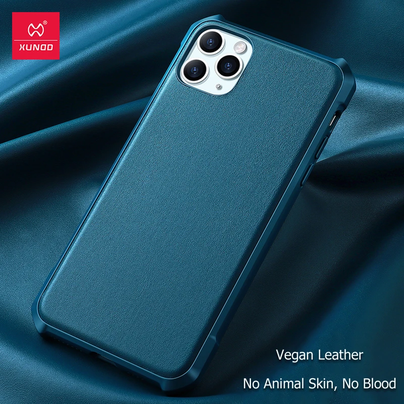 Чехол для iPhone 11 Pro Max ударопрочный чехол XUNDD 11Pro кожаный веганов подходящий |