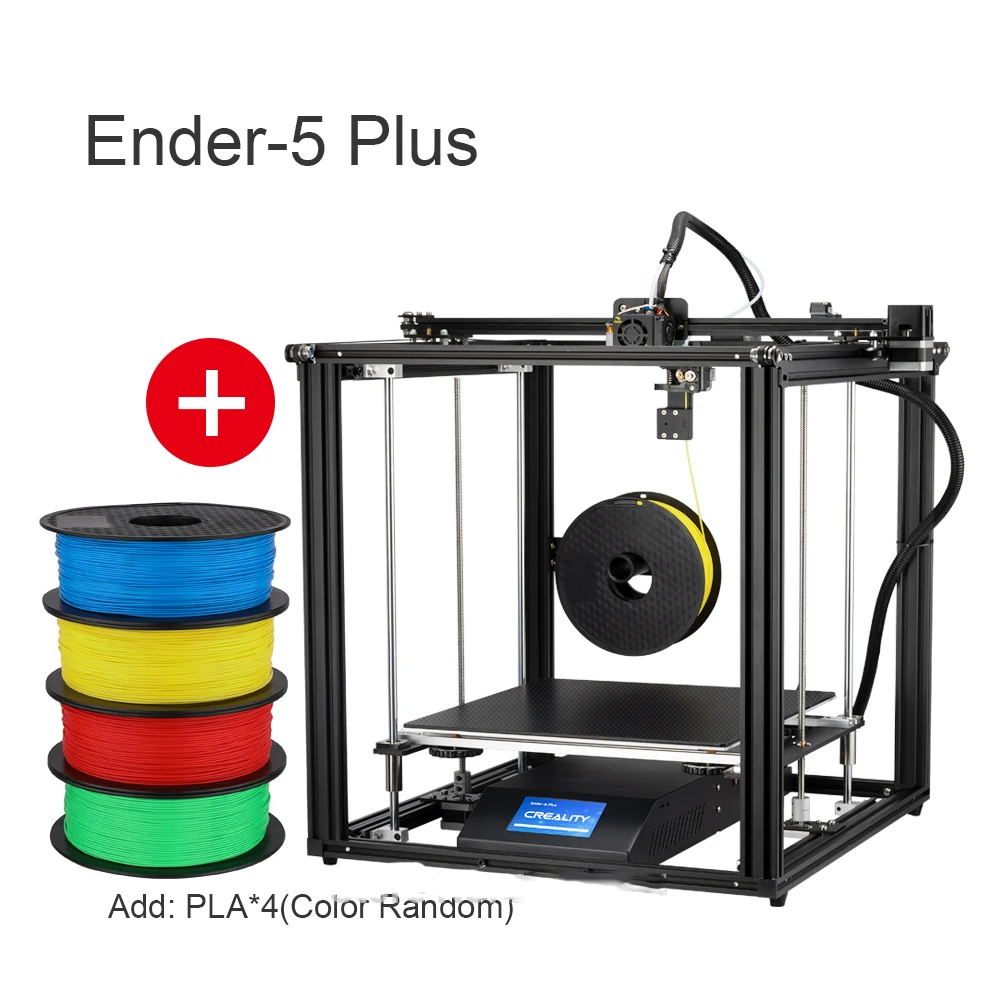 CREALITY 3d принтер Ender-5 плюс двойной оси Y двигатели магнитная сборка плиты отключение питания печать закрытая структура