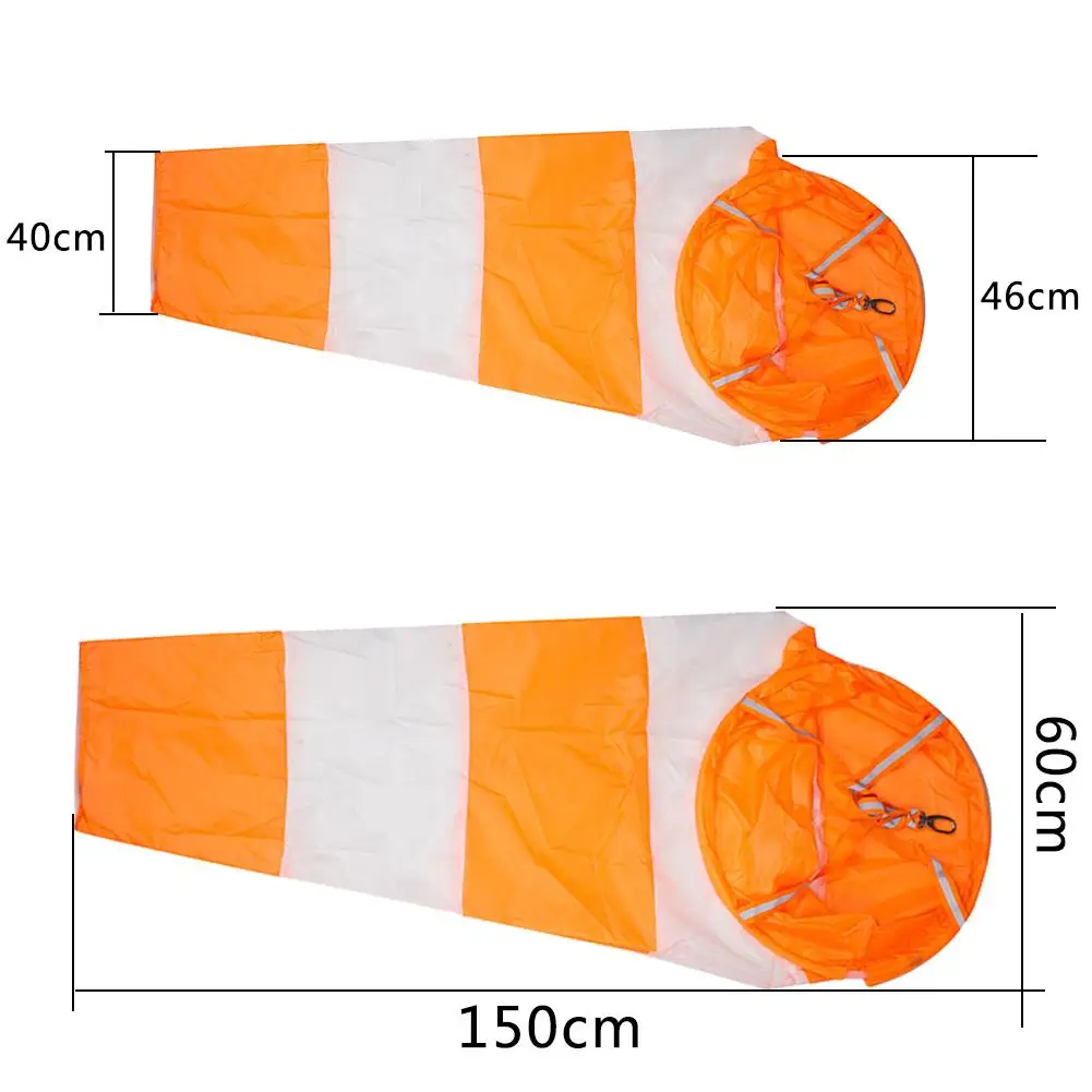 Reflective Belt Windsock Wind Sleeve Bright Color White And Red Fluorescence Waterproof Lightweight Easy To Fly Easy To Install wind sock