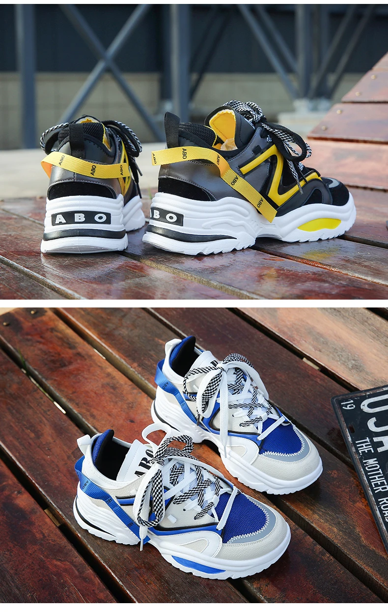 Мужские кроссовки для бега; chaussure homme; модная дизайнерская обувь на толстой подошве для бега, фитнеса, уличного спорта; синяя мужская обувь