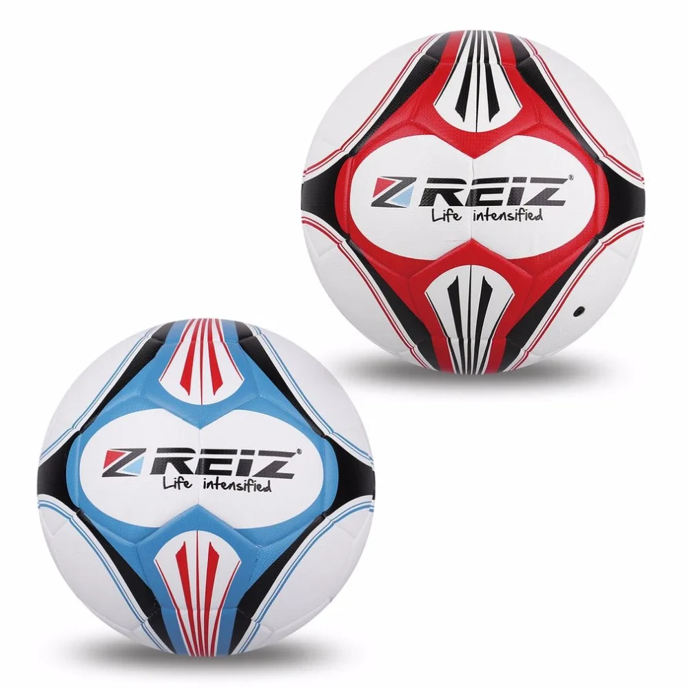 Premium Leather Football Official Size 4 Soccer Ball Matching Color Decorative Pattern Ball With Net Needle