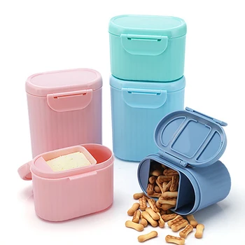 

Baby Milk Powder Storage Box Portable Out Baby Storage Milk Powder Container Food Cans Plastic Single Layer For Infant