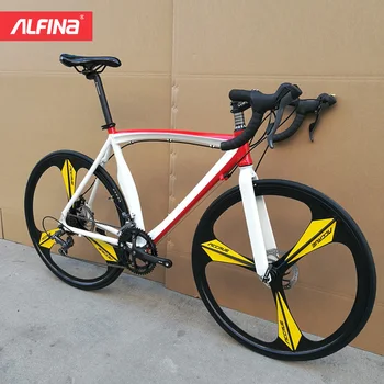 

ALFINA 2020 NEW road bike 22/20 speed bend handle road variable speed bicycle aluminum alloy bicycle double disc brake