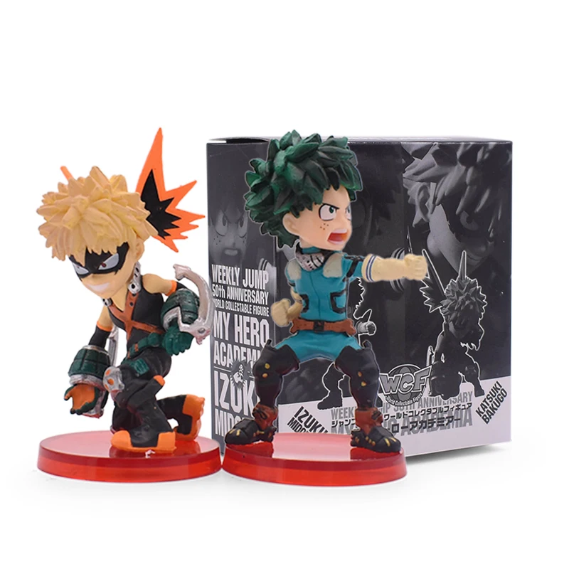

My Hero Academia Action Figure Izuku Shouto Bakugou Katsuki 2pcs/set 7.5cm PVC Collection Model toys Christmas Birthday Gift