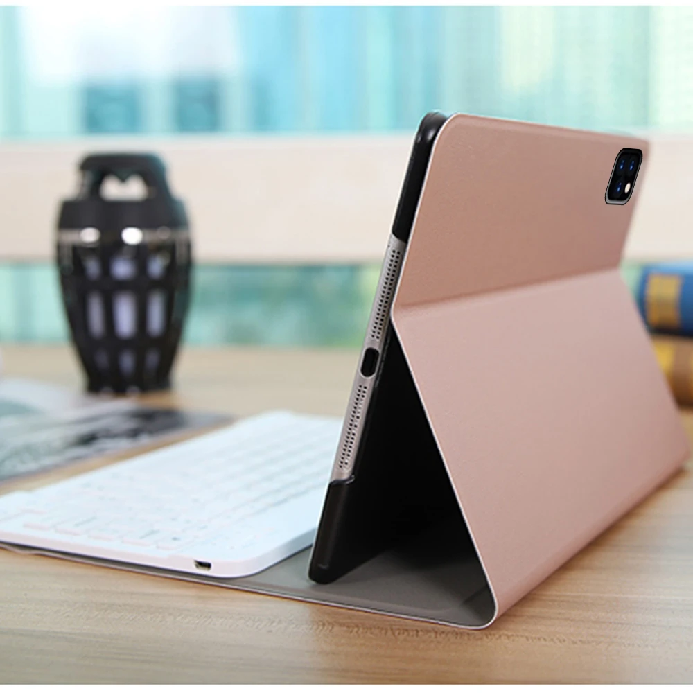 Для iPad Pro 11 дюймов пластиковая Съемная Bluetooth клавиатура с тонким овечьим узором из искусственной кожи защитный чехол для планшета