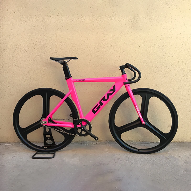 Серый Fixie велосипед с алюминиевым сплавом 48 см 52 рама вилка из магниевого сплава