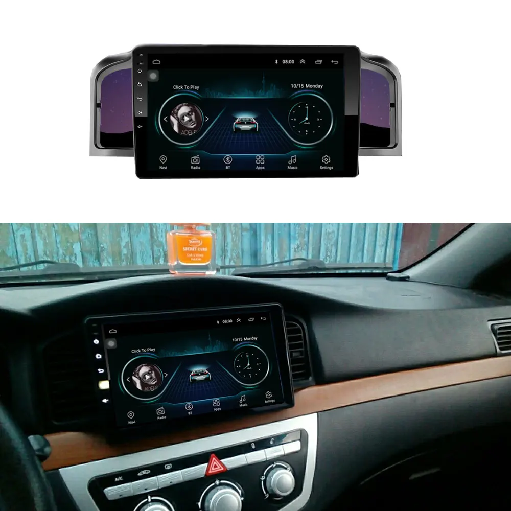 Автомобильная навигация 9 дюймов Android 8 1 четырёхъядерный поддержка mirror link DAB 2DIN