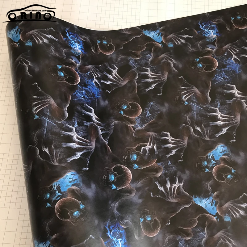 Skull Sticker Bomb Wrap Film Sticker-2