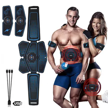 

Recharge Wireless Muscle Stimulator Smart Fitness Abdominal Vibrating Belt Electrostimulation Muscle Sculpting at Home Workouts