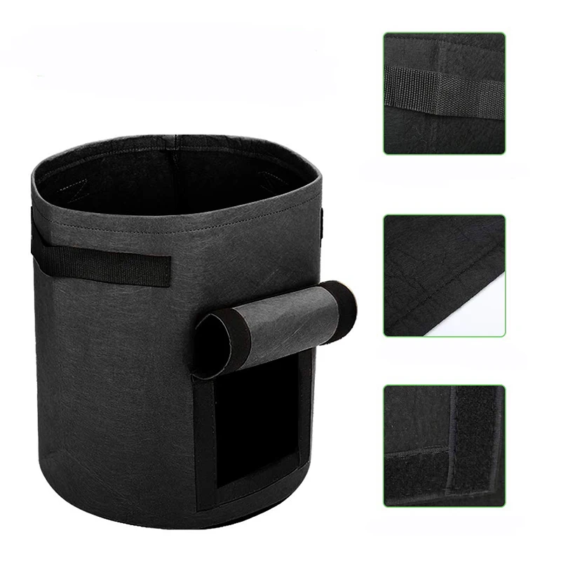 DIY картофель посадки ведро выращивание картофеля мешок питомник Томатный завод Войлок выращивать цветок ткань растение горшок нетканые пакеты для рассады