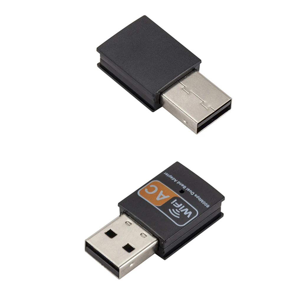 Портативный двухдиапазонный 2,4G/5G 600 мбит/с беспроводной сети LAN USB WiFi адаптер карта