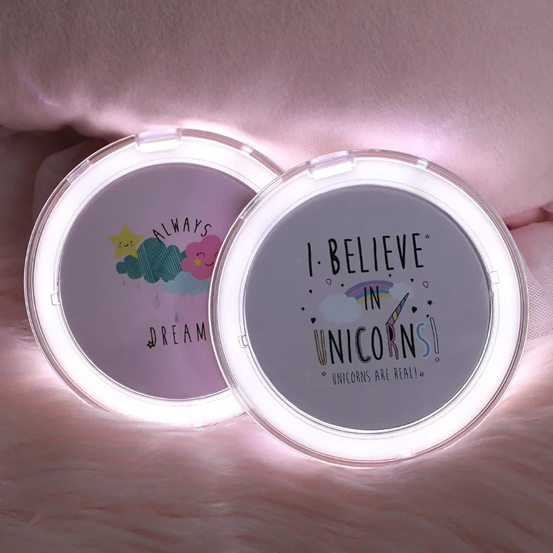 

Small Foldable Led Makeup Mirror rechargeable makeup mirror mirror light