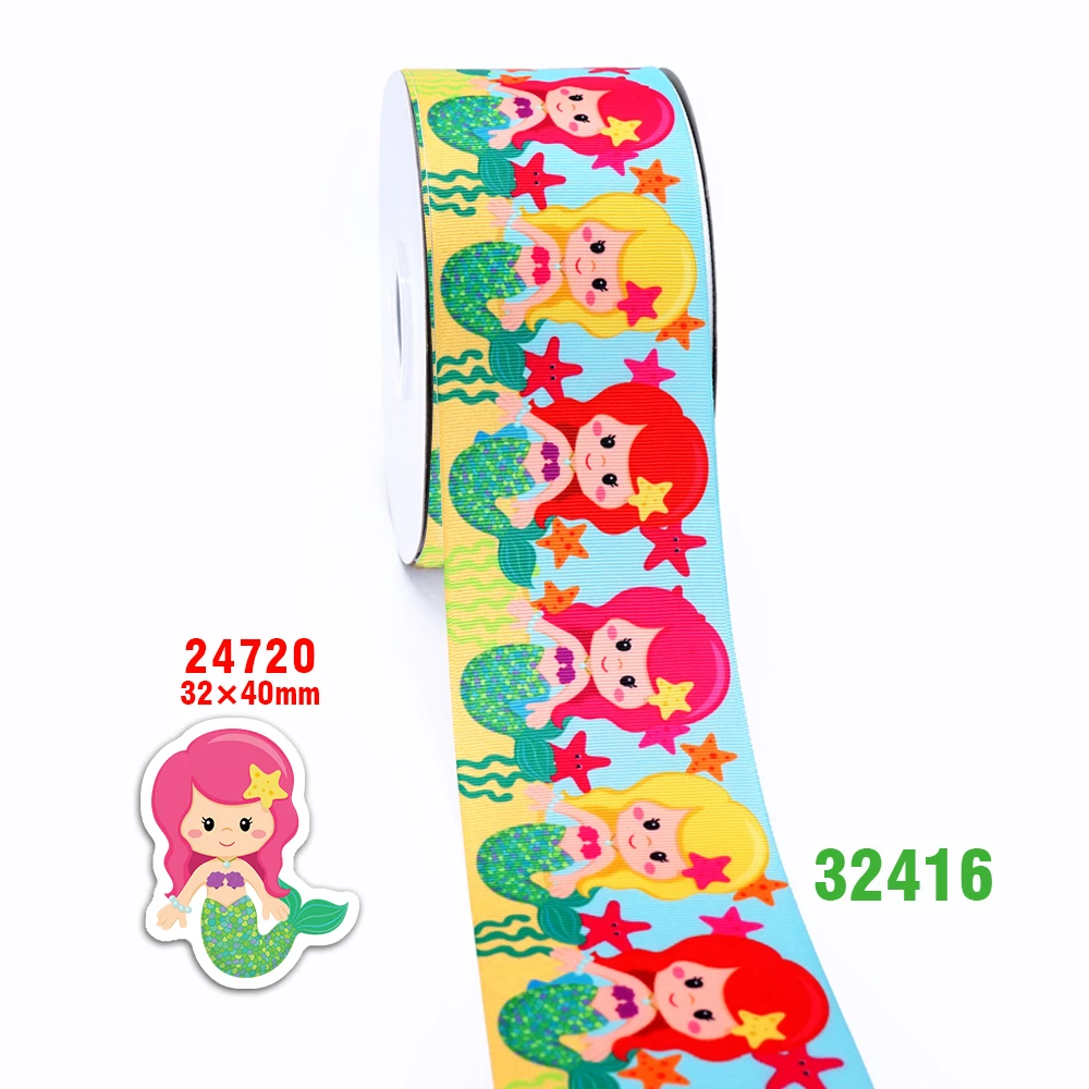 50 ярдов мультфильм напечатанный grosgrain ленты 32381