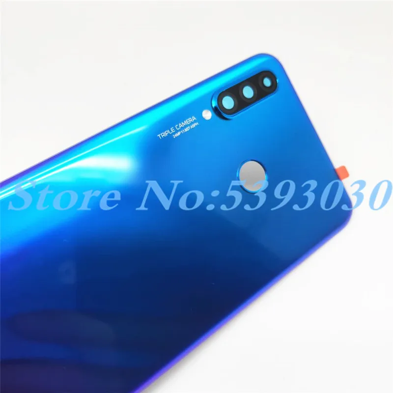 Для huawei P30 Lite крышка батареи+ камера Стекло Объектив 24MP/48MP для huawei nova 4e задняя дверь Замена Ремонт Запчасти