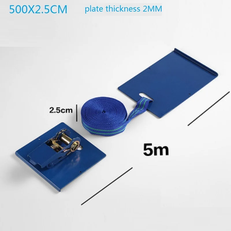 Floor installation tool tensioner tightening quartz stone fixing rope with iron plate hook and floor tile