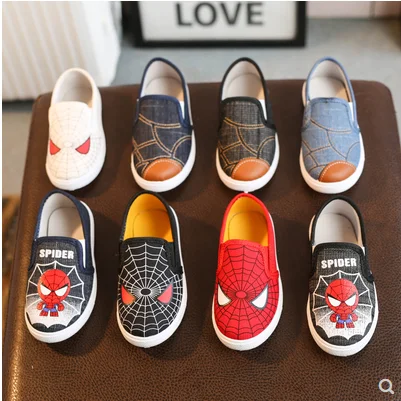 Новые Детские Superman Spiderman Batman обувь для мальчиков и девочек, модная детская кофта из хлопка с подкладкой спортивная обувь рождественские/обувь Размеры 20-31