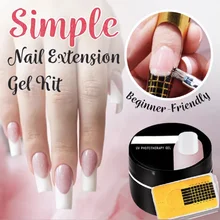 Легкий набор гелей для наращивания ногтей, УФ-гель для наращивания ногтей, Набор наклеек, маникюрные принадлежности MV99