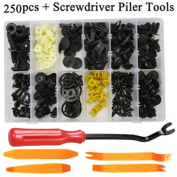 

250pcs Clip Fits For Nissan Hood Door Fender Bumper Retainer Car Body Fastener Tool Car Trim Removal Tool