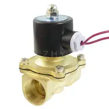 AC 380V 2 порта 2 пути " PT Женская резьба Пневматический Электрический электромагнитный клапан